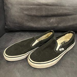 VANS Slip-On Canvas Black Sz 8 Womens